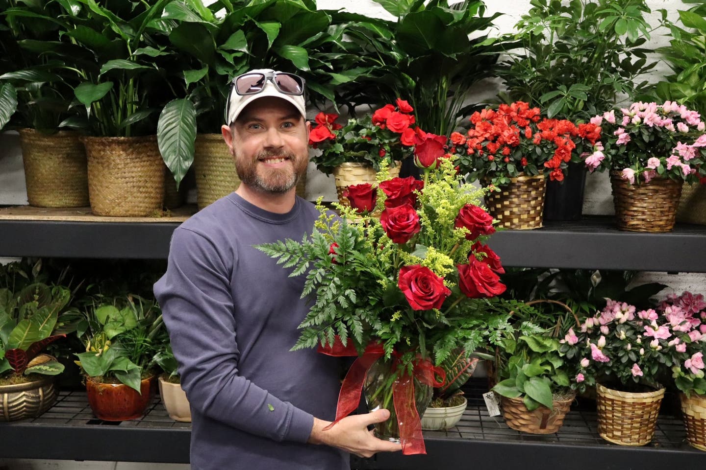 Like a proud father, Augusta Today columnist Bryan 'Dub' Axelson presented his array of roses to the world.