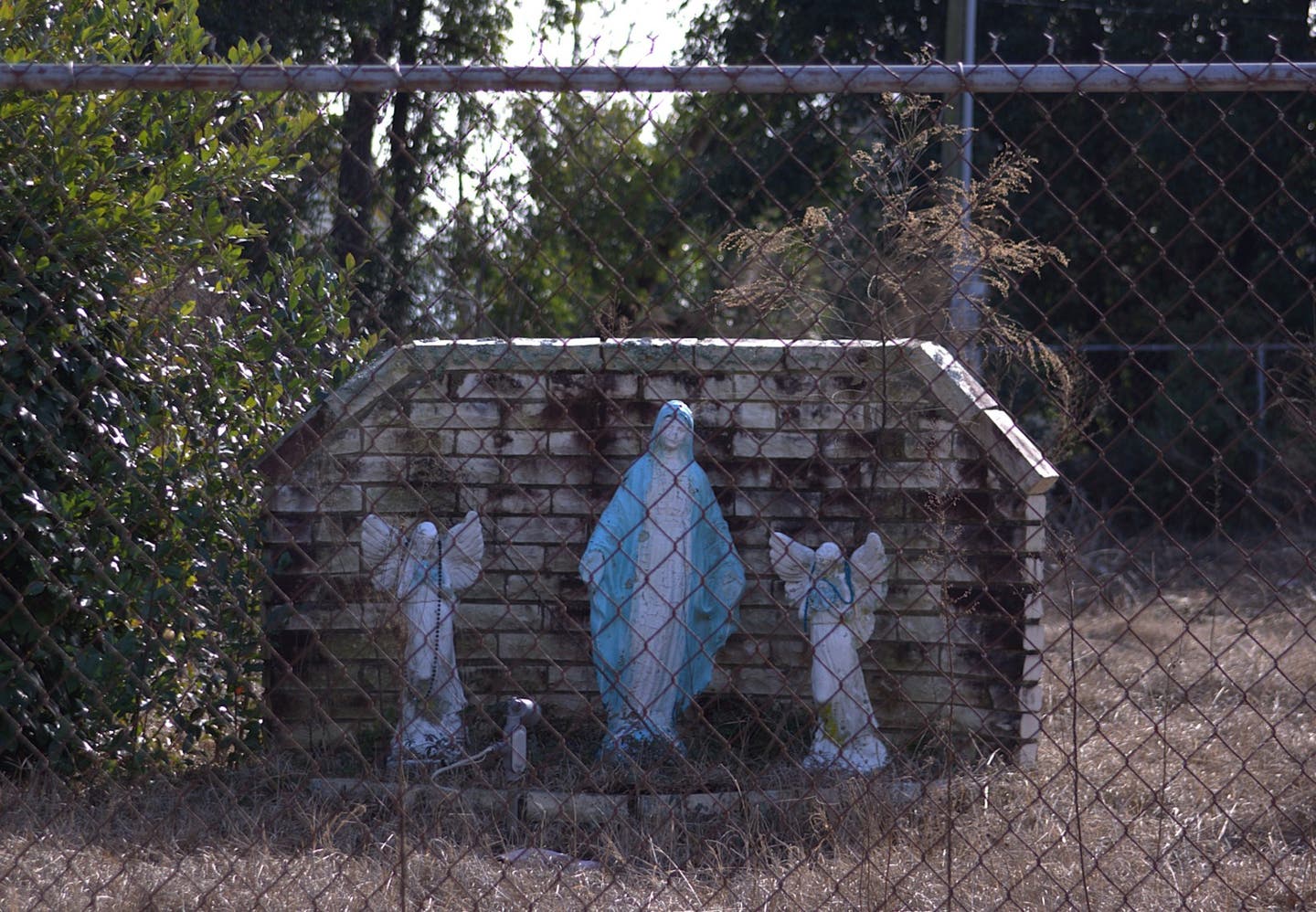 Some of the distinctive statuary typical to homes in Murphy Village. Murphy Village is home to a community of Irish Travellers who, for more than 50 years, have called the development near North Augusta, South Carolina home.