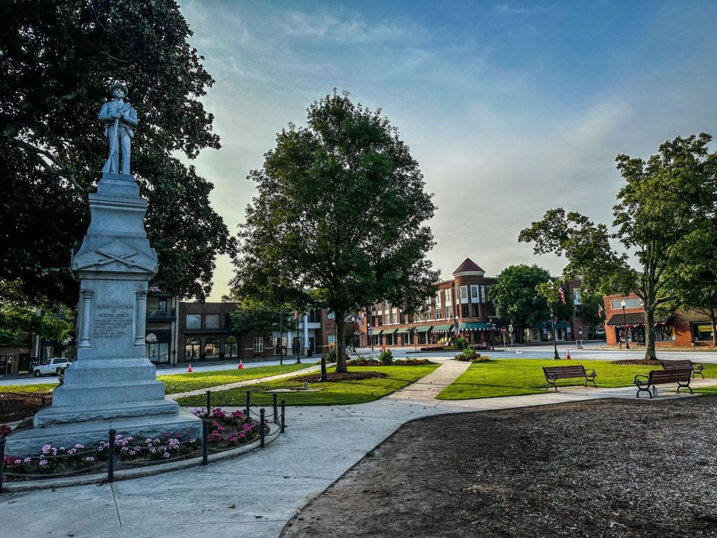 The Covington town square has proven a popular proxy for everything from a Virginia town with a bit of a vampire infestation ("Vampire Diaries") to a convenient spot to jump muscle cars on "The Dukes of Hazzard."